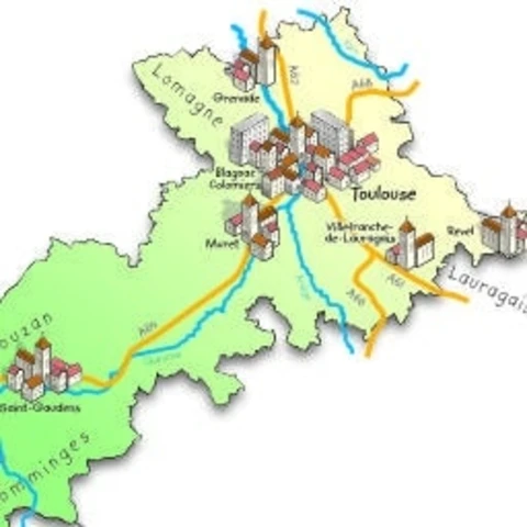 Carte de la Haute-Garonne (31) — zone d’intervention de Charles Lopez